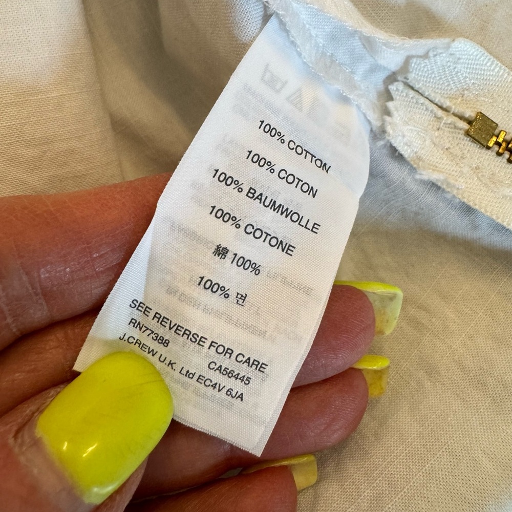 J Crew Cotton Mandarin Collar Jacket - Picture 11 of 12